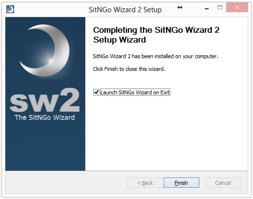 Installing the Wizard | The SitNGo Wizard